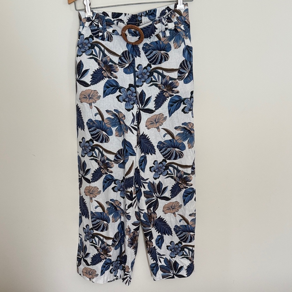 Sigrid Olsen Blue and Brown Pants